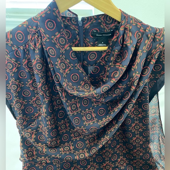 Club Monaco drape neck midi dress - Picture 10 of 12